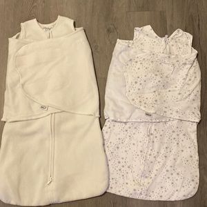 Halo sleepsack bundle. Fleece and cotton. Size 3-6 months.